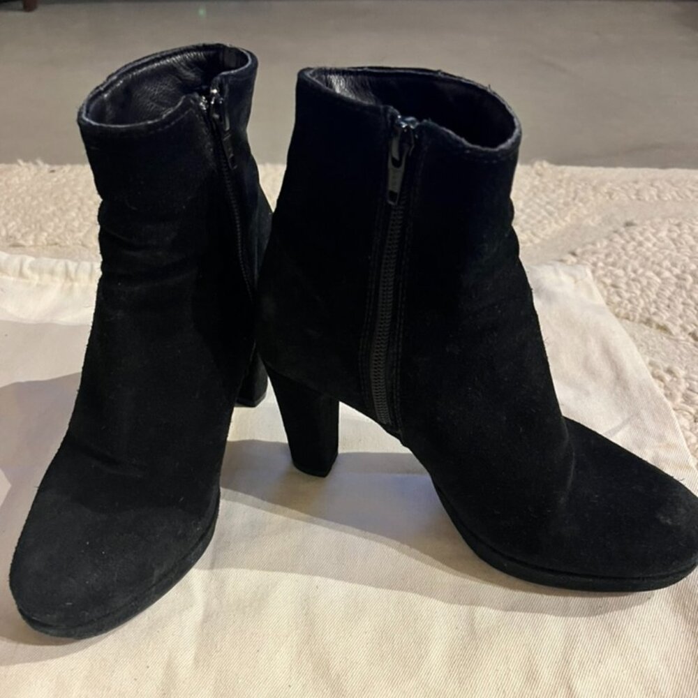 La Canadienne ankle boots in black suede - size 6